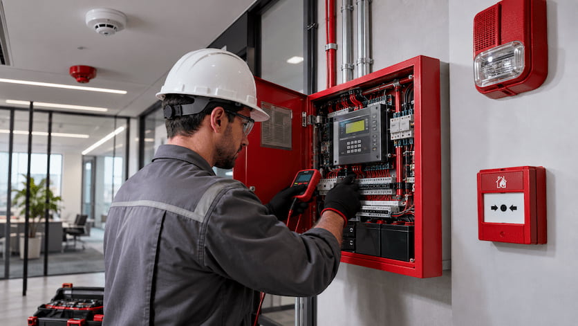 Manutenção em sistema eletrônico de detecção contra incêndio: quando contratar